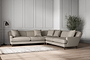 Deni Grand Corner Sofa - Recycled Cotton Flax-nkuku