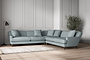 Deni Grand Corner Sofa - Recycled Cotton Horizon-nkuku