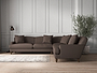 Deni Grand Corner Sofa - Recycled Cotton Mocha-nkuku
