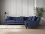 Deni Grand Corner Sofa - Recycled Cotton Navy-nkuku