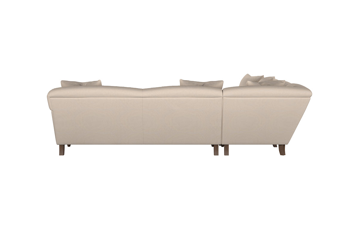 Deni Grand Corner Sofa - Recycled Cotton Ochre-nkuku