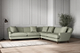 Deni Grand Corner Sofa - Recycled Cotton Seaspray-nkuku