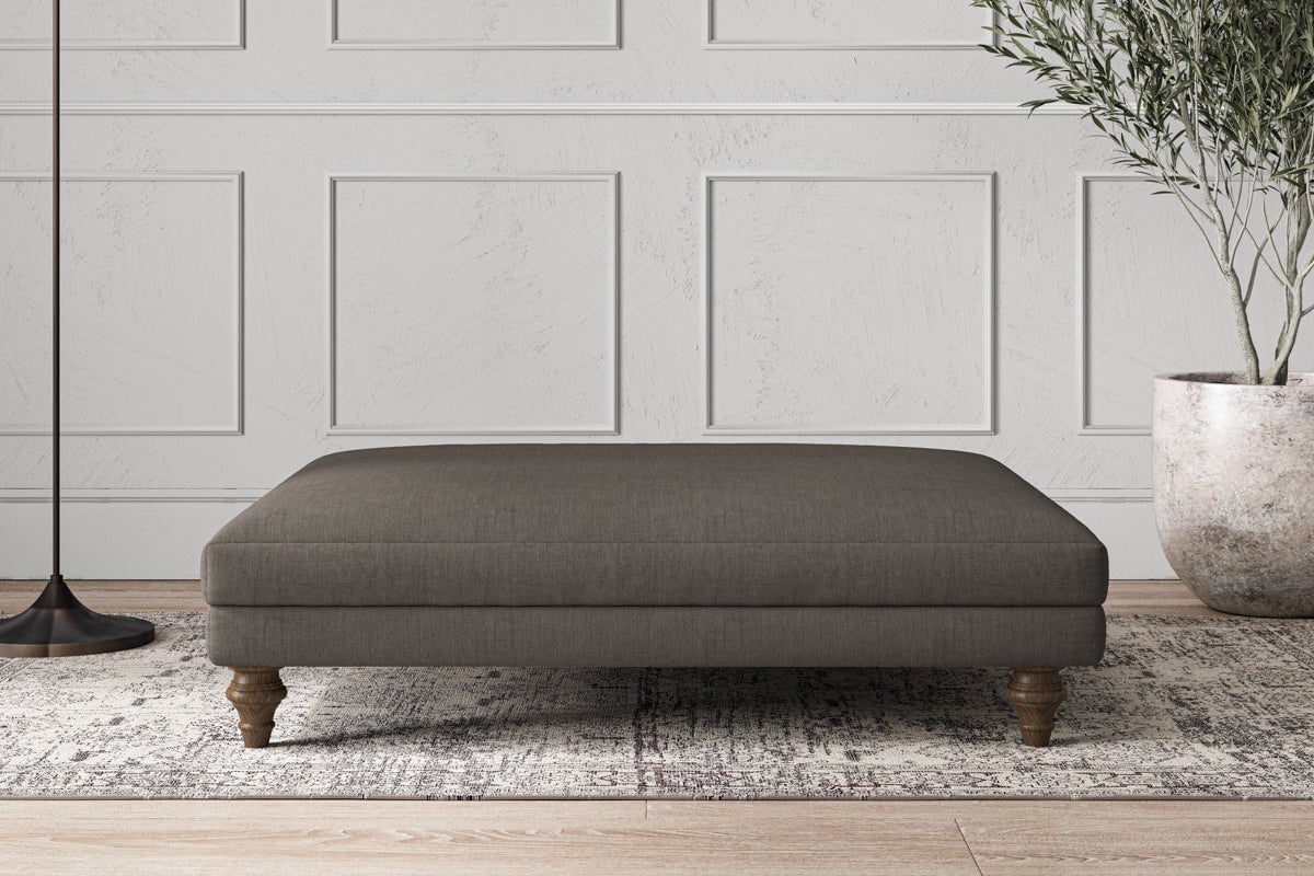 Deni Grand Footstool - Brera Linen Granite-nkuku