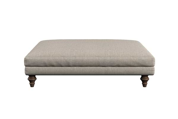 Deni Grand Footstool - Brera Linen Natural- nkuku