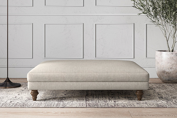 Deni Grand Footstool - Brera Linen Natural- nkuku