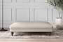 Deni Grand Footstool - Recycled Cotton Natural-nkuku