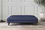 Deni Grand Footstool - Recycled Cotton Navy-nkuku