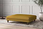 Deni Grand Footstool - Recycled Cotton Ochre-nkuku