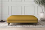 Deni Grand Footstool - Recycled Cotton Ochre-nkuku