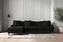 Deni Grand Left Hand Chaise Sofa - Brera Linen Charcoal-nkuku