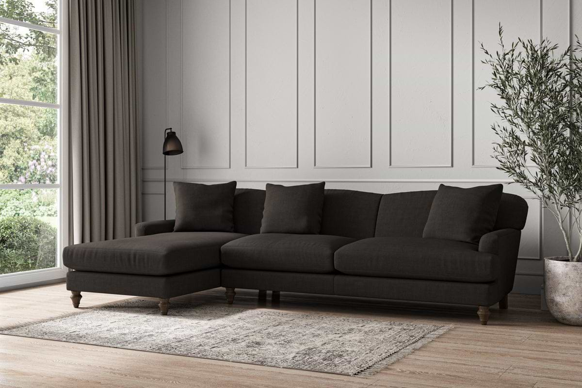 Deni Grand Left Hand Chaise Sofa - Brera Linen Espresso-nkuku