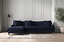 Deni Grand Left Hand Chaise Sofa - Brera Linen Indigo-nkuku