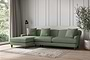 Deni Grand Left Hand Chaise Sofa - Brera Linen Jade-nkuku