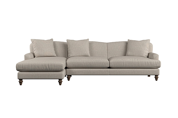 Deni Grand Left Hand Chaise Sofa - Brera Linen Natural-nkuku