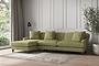 Deni Grand Left Hand Chaise Sofa - Brera Linen Sage-nkuku