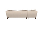 Deni Grand Left Hand Chaise Sofa - Recycled Cotton Fatigue-nkuku