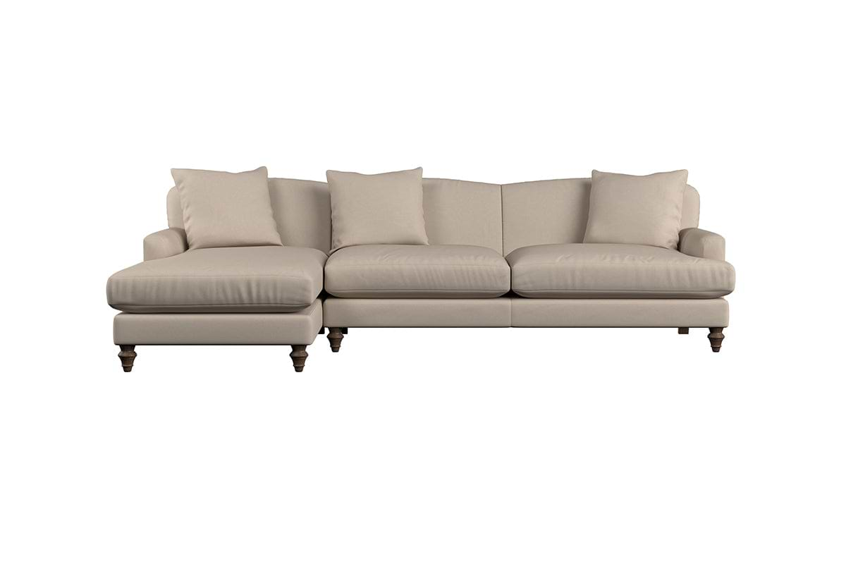 Deni Grand Left Hand Chaise Sofa - Recycled Cotton Flax-nkuku