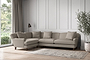Deni Grand Left Hand Corner Sofa - Recycled Cotton Flax-nkuku