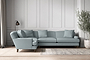 Deni Grand Left Hand Corner Sofa - Recycled Cotton Horizon-nkuku