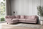 Deni Grand Left Hand Corner Sofa - Recycled Cotton Lavender-nkuku