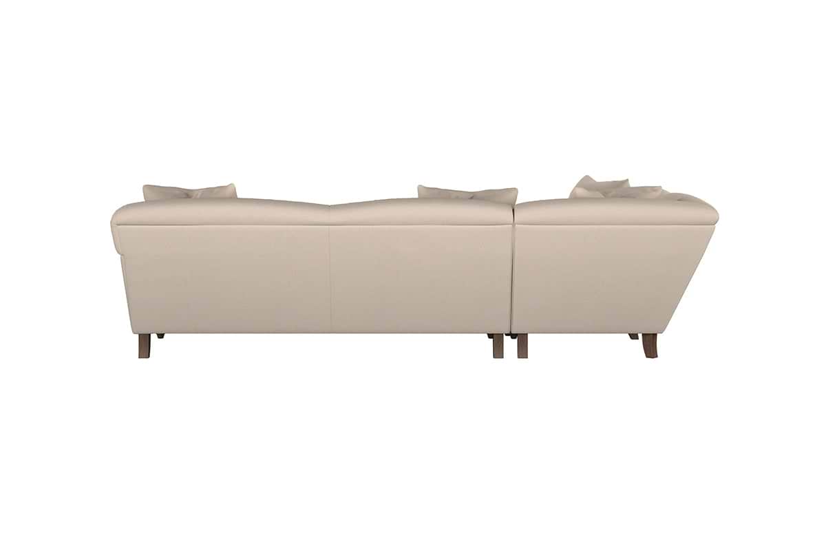 Deni Grand Left Hand Corner Sofa - Recycled Cotton Ochre-nkuku