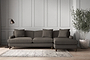 Deni Grand Right Hand Chaise Sofa - Brera Linen Granite-nkuku