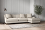 Deni Grand Right Hand Chaise Sofa - Brera Linen Natural-nkuku