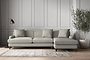 Deni Grand Right Hand Chaise Sofa - Brera Linen Smoke-nkuku