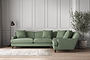 Deni Grand Right Hand Corner Sofa - Brera Linen Jade-nkuku