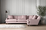 Deni Grand Right Hand Corner Sofa - Recycled Cotton Lavender-nkuku