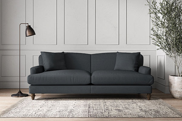 Deni Grand Sofa - Recycled Cotton Thunder-nkuku