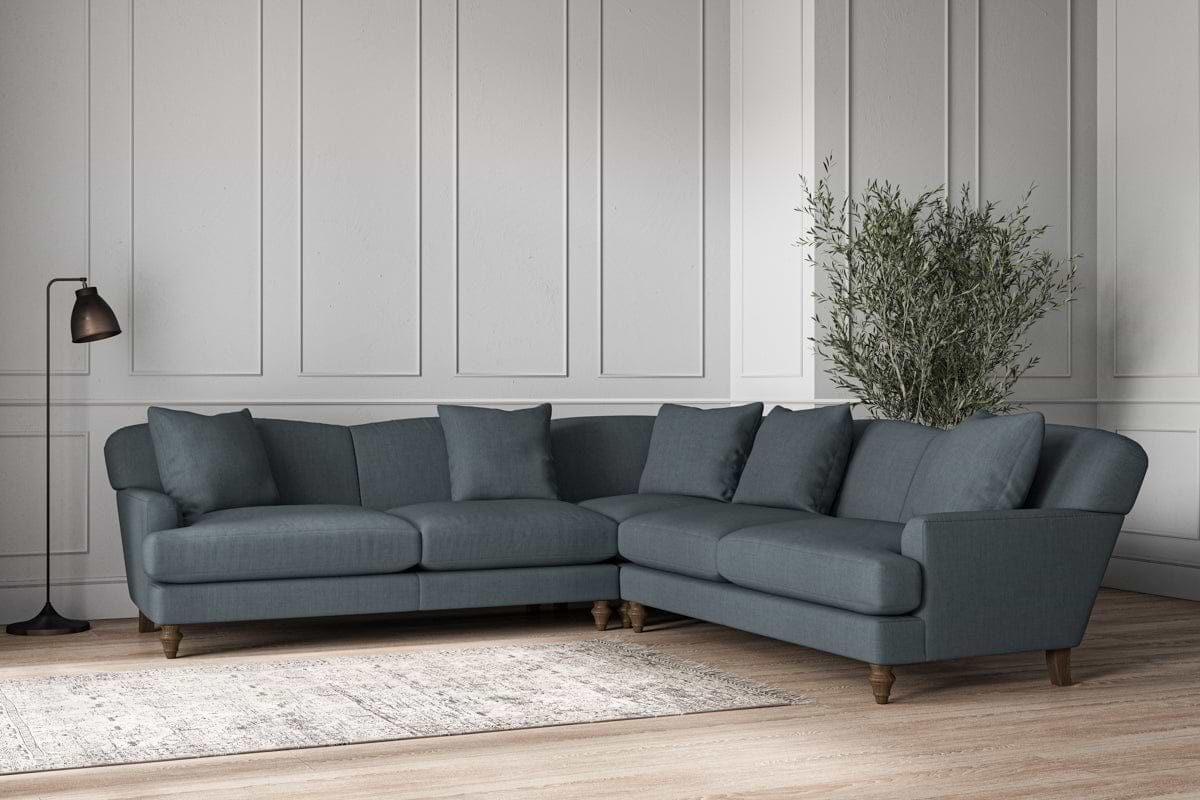 Deni Large Corner Sofa - Brera Linen Dusk-nkuku