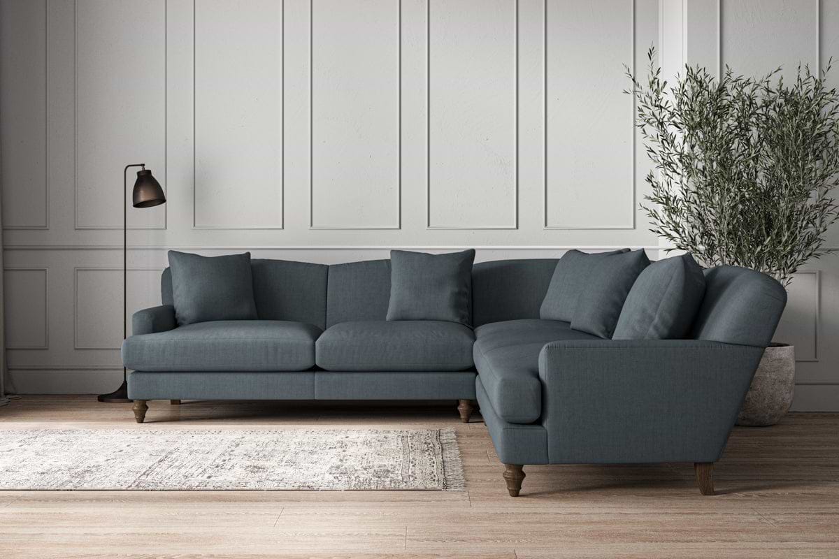 Deni Large Corner Sofa - Brera Linen Dusk-nkuku
