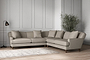 Deni Large Corner Sofa - Recycled Cotton Flax-nkuku