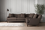 Deni Large Corner Sofa - Recycled Cotton Mocha-nkuku