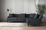 Deni Large Corner Sofa - Recycled Cotton Thunder-nkuku
