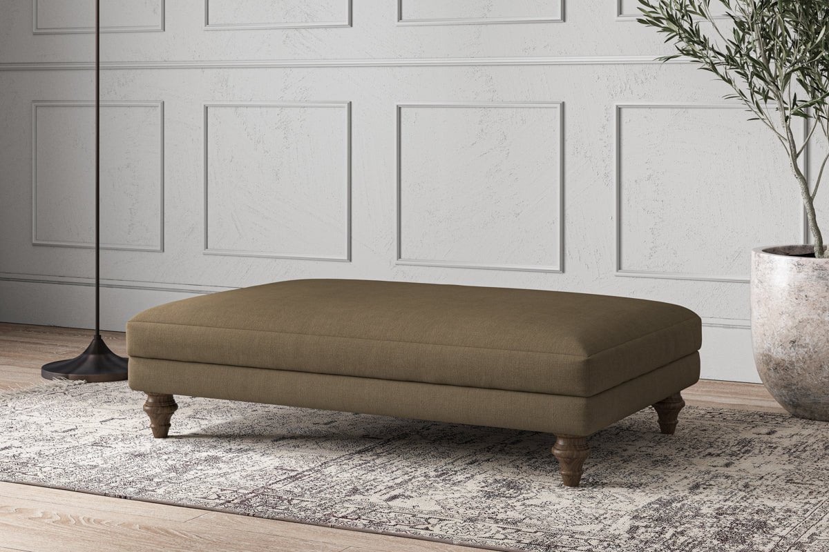 Deni Large Footstool - Brera Linen Chestnut-nkuku