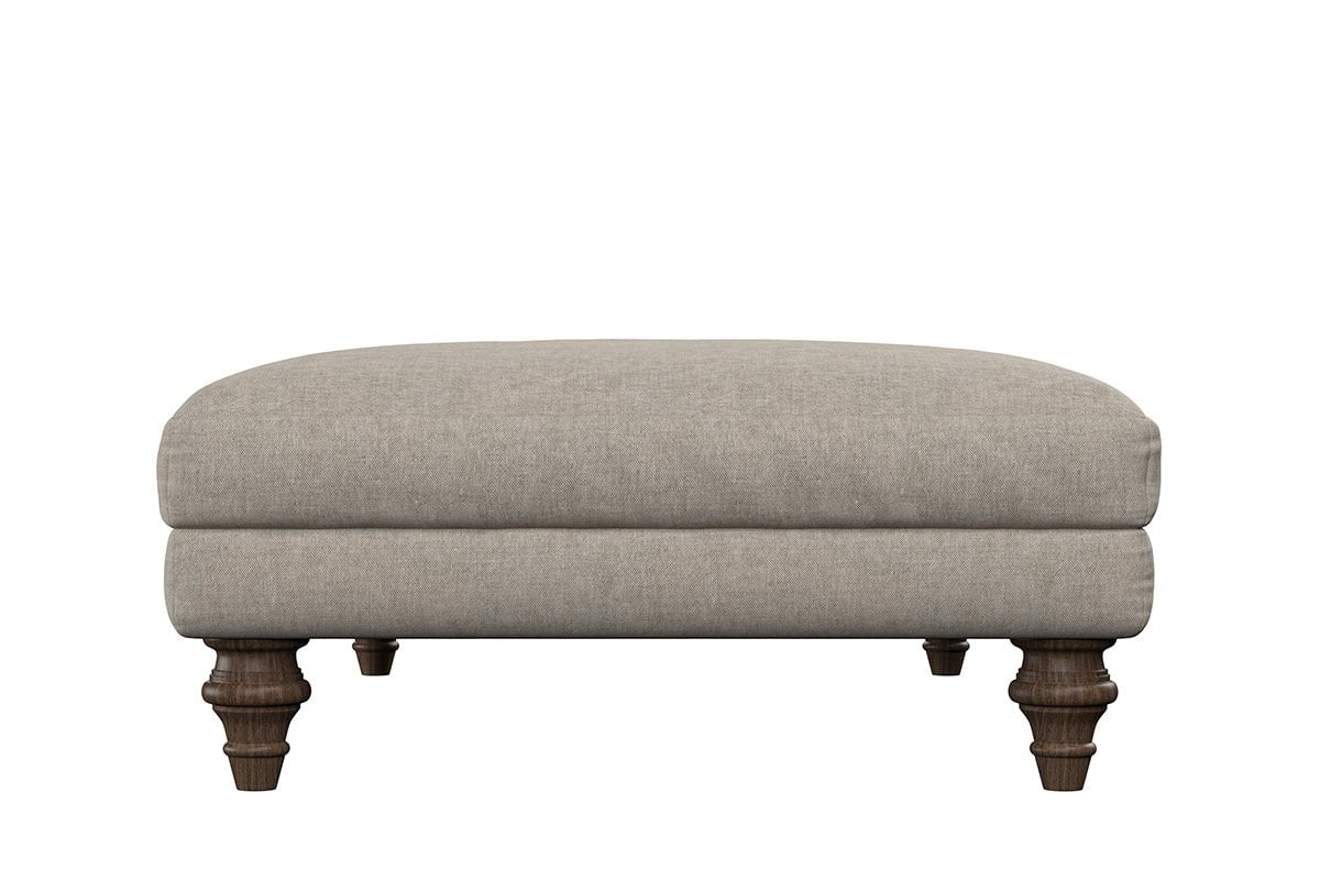 Deni Large Footstool - Brera Linen Chestnut-nkuku