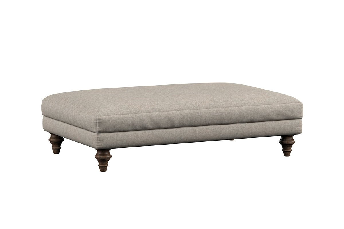 Deni Large Footstool - Brera Linen Granite-nkuku