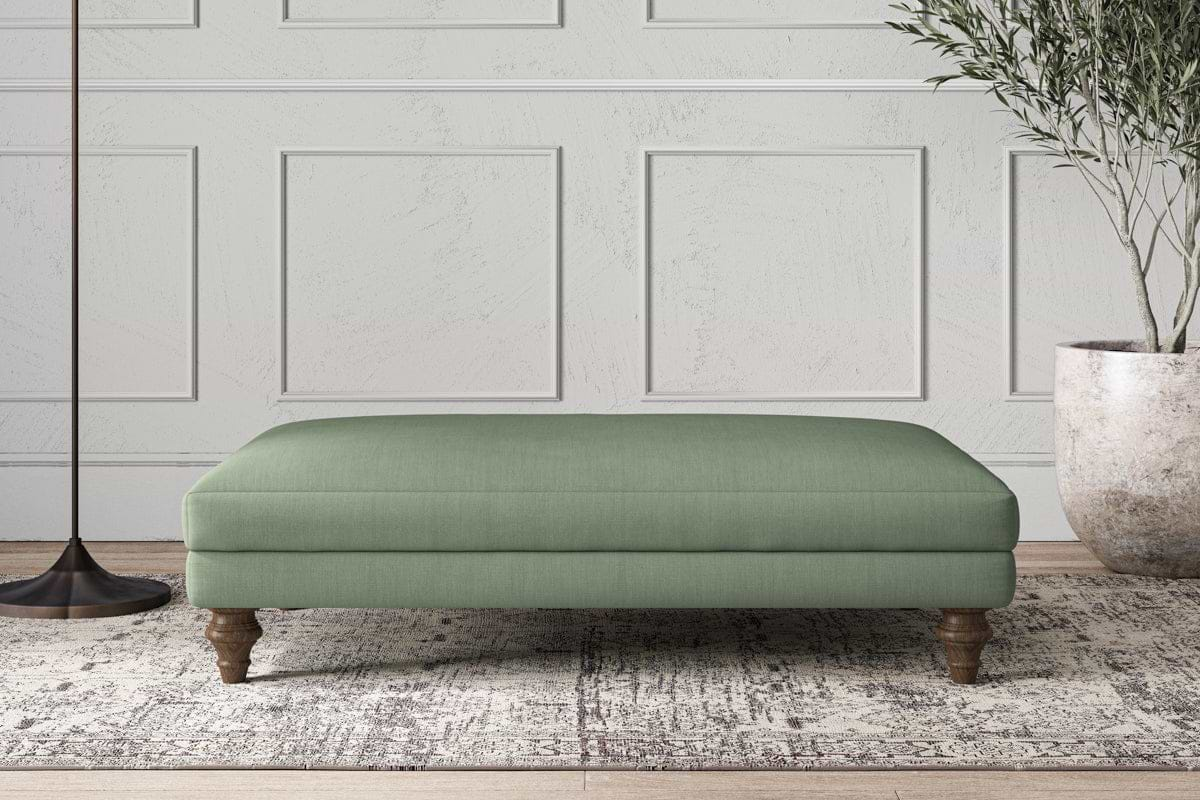 Deni Large Footstool - Brera Linen Jade-nkuku