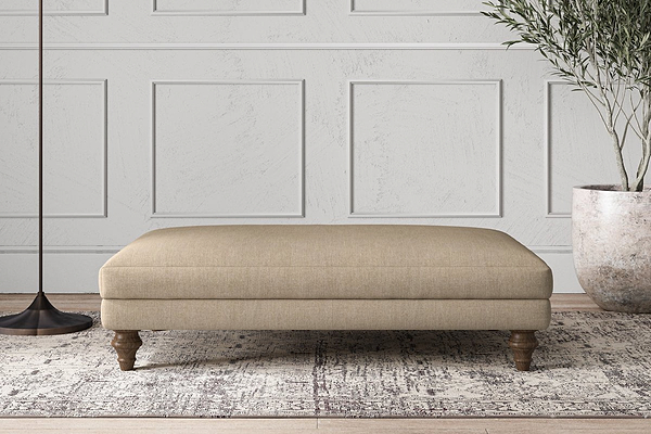 Deni Large Footstool - Brera Linen Pebble-nkuku