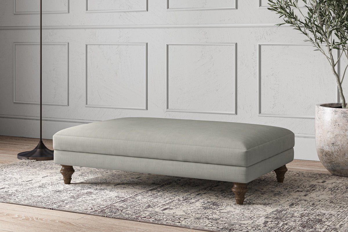 Deni Large Footstool - Brera Linen Smoke-nkuku