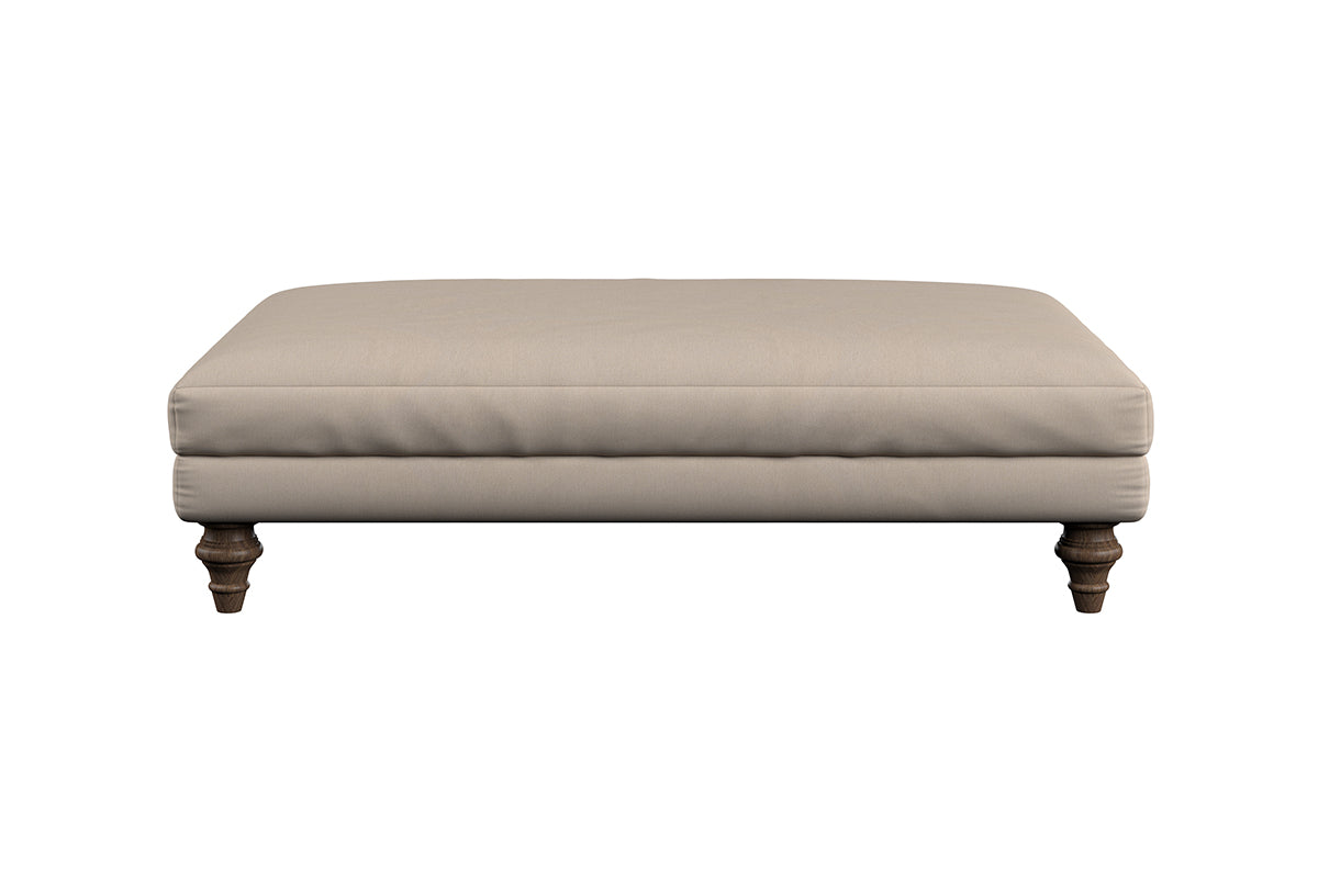 Deni Large Footstool - Recycled Cotton Airforce-nkuku