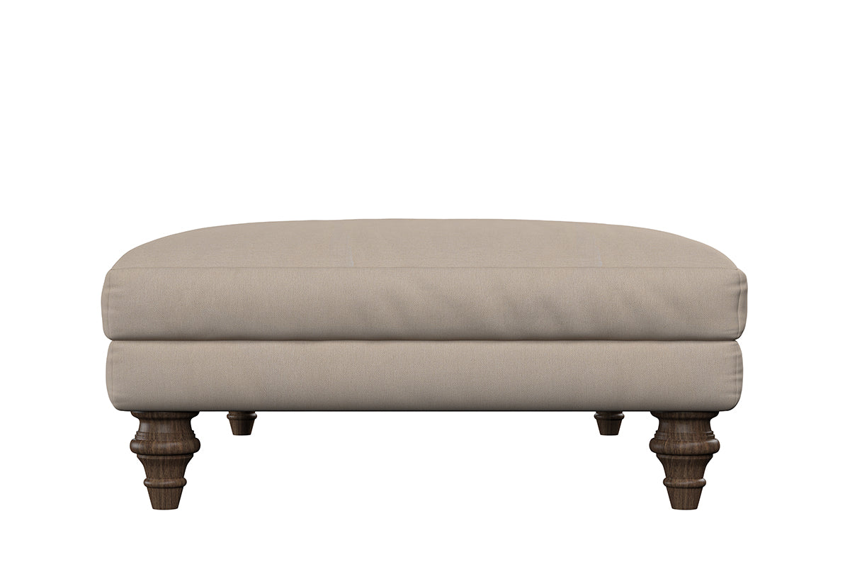 Deni Large Footstool - Recycled Cotton Airforce-nkuku