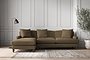 Deni Large Left Hand Chaise Sofa - Brera Linen Chestnut-nkuku