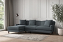 Deni Large Left Hand Chaise Sofa - Brera Linen Dusk-nkuku