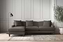 Deni Large Left Hand Chaise Sofa - Brera Linen Granite-nkuku