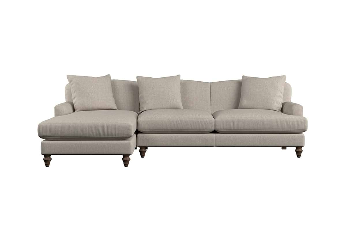 Deni Large Left Hand Chaise Sofa - Brera Linen Natural-nkuku