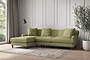 Deni Large Left Hand Chaise Sofa - Brera Linen Sage-nkuku