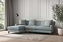 Deni Large Left Hand Chaise Sofa - Recycled Cotton Horizon-nkuku